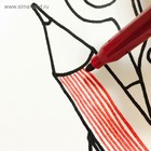 Фломастеры 24 цвета JOVI, прочный наконечник, легко смываемые - фото 24300665