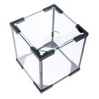 Аквариум "Куб", 250х250х270 см, 16,8 л, стекло 5 мм, черный - Фото 2