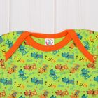 Пижама для девочки, рост 62 см, цвет салатово-оранжевый - Фото 3