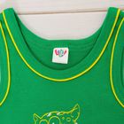 Майка для мальчика, рост 122-128 см, цвет зелёный - Фото 3