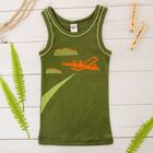 Майка для мальчика, цвет хаки, рост 86-92 см - Фото 1