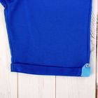 Комплект (футболка,шорты) для мальчика, рост 128 см, цвет голубой/синий 424 - Фото 9