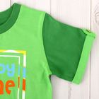 Комплект: футболка, шорты для мальчика, рост 92 см, цвет зелёный - Фото 4