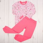 Пижама для девочки, рост 98-104 см, цвет бело-розовый - Фото 1