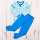 Пижама для мальчика, рост 92 см, цвет голубой - Фото 1