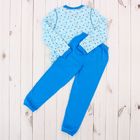 Пижама для мальчика, рост 134 см, цвет голубой - Фото 2