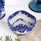 Розетка гжель «Квадратная», бело-синий - Фото 3