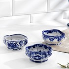 Розетка гжель «Квадратная», бело-синий - Фото 4