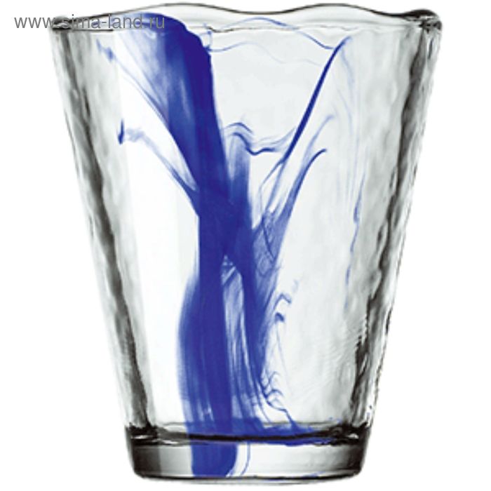 Олд Фэшн "Мурано", стекло, 265 мл, d= 88, h=100 мм, прозрачный, синий - Фото 1