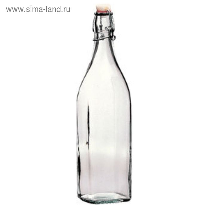 Бутылка "Свинг", стекло, пластик, 1060 мл, d= 90, h=315, l=75 мм, прозрачный - Фото 1