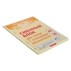 Сменный блок для тетрадей на кольцах А5, 50 листов в клетку, круглые углы, жёлтый - Фото 2