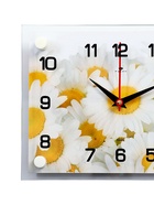 Часы настенные: Цветы, «Ромашки», бесшумные, 20×26 см - Фото 3