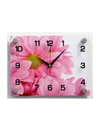 Часы настенные: Цветы, бесшумные, 20×26 см - Фото 1