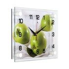 Часы настенные: Кухня, "Яблоки", бесшумные, 20 х 26 см - фото 9722328