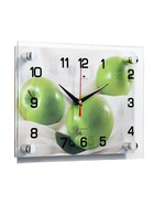 Часы настенные: Кухня, «Яблоки», бесшумные, 20×26 см 2267897 - фото 319827601
