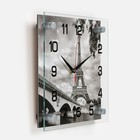Часы настенные, интерьерные: Город, "Эйфелева башня", 25х25 см - Фото 2