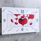 Часы-картина настенные, серия: Люди, "Сердечки", 26 х 52 см - Фото 2