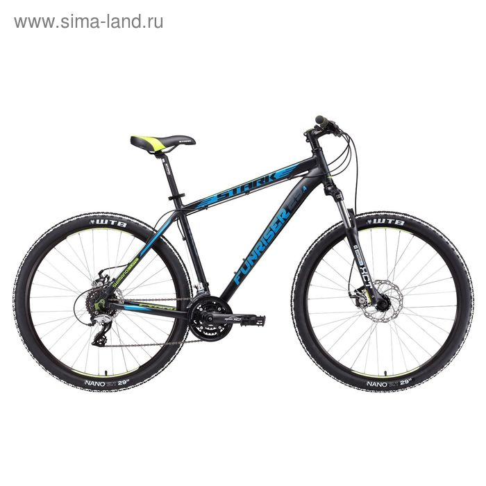 Велосипед 29" Stark Funriser 29.4 D, 2017, цвет чёрно-синий, размер 18" - Фото 1