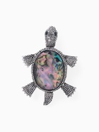 Брошь «Галиотис» черепашка, в черненом серебре - Фото 1