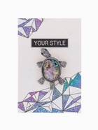 Брошь «Галиотис» черепашка, в черненом серебре - Фото 2