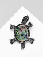 Брошь «Галиотис» черепашка, в черненом серебре - Фото 7