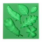 Молд для творчества "Перышки и листочки", 8 х 8 см - Фото 1