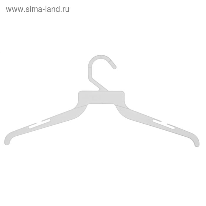 Вешалка для одежды L=40, (фасовка 20 шт), цвет белый - Фото 1