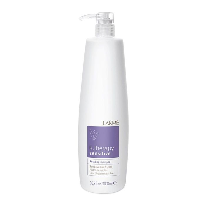Успокаивающий шампунь для чувствительной кожи головы и волос Lakme K.Therapy Relaxing Shampoo Sensitive, 1 л