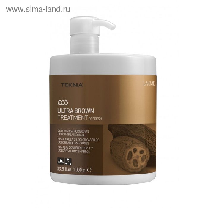 Средство, освежающее цвет коричневых оттенков волос Lakme Teknia Ultra Brown Treatment Refresh, 1 л - Фото 1