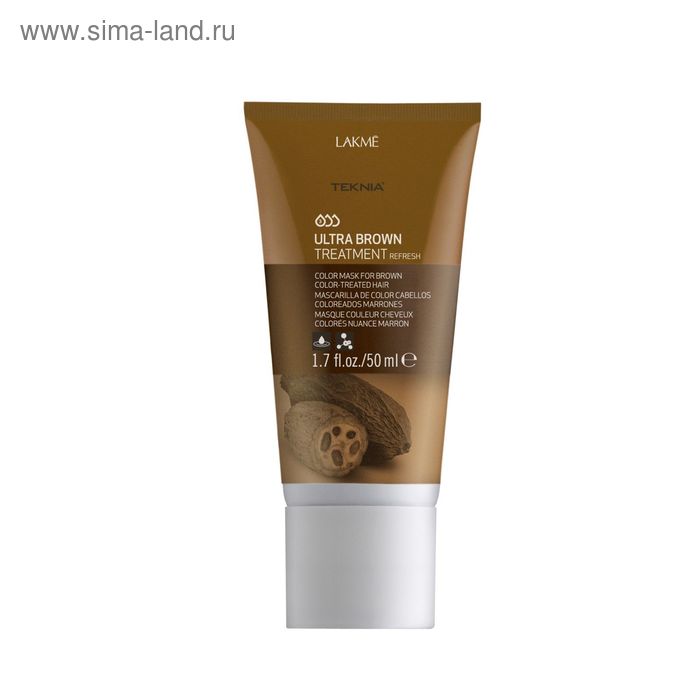 Средство, освежающее цвет коричневых оттенков волос Lakme Teknia Ultra Brown Treatment Refresh, 50 мл - Фото 1