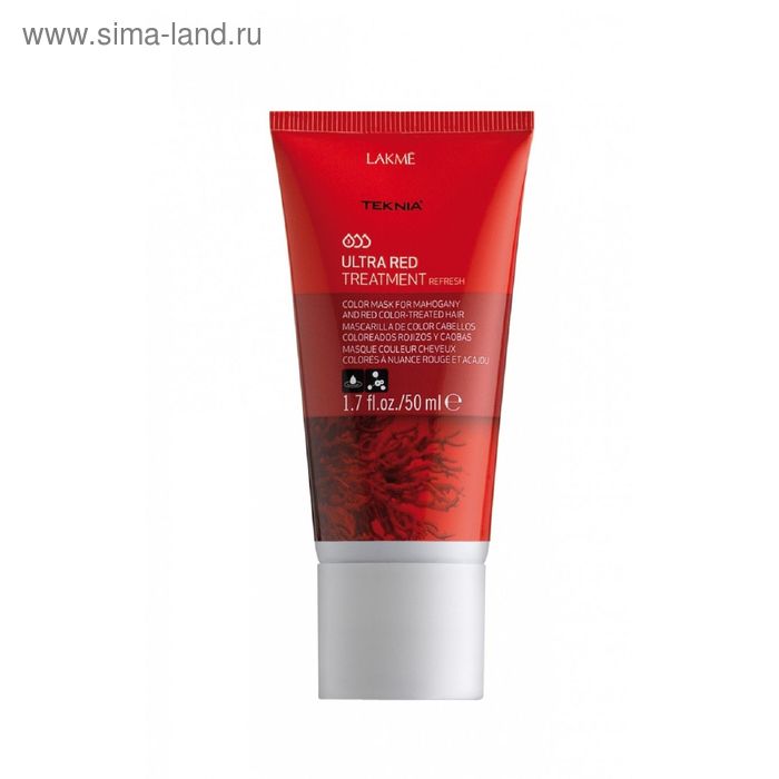 Средство, освежающее цвет махагоновых и красных оттенков волос Lakme Teknia Ultra Red Treatment Refresh, 50 мл - Фото 1