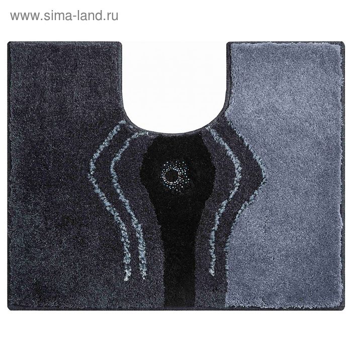 Коврик с вырезом 50x60 см, цвет антрацит - Фото 1