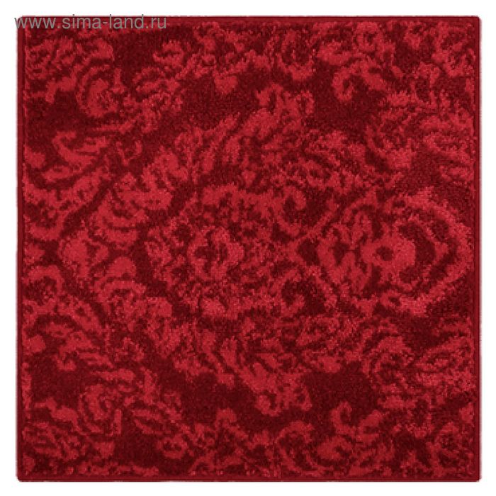 Коврик 55x55 см, цвет красный - Фото 1