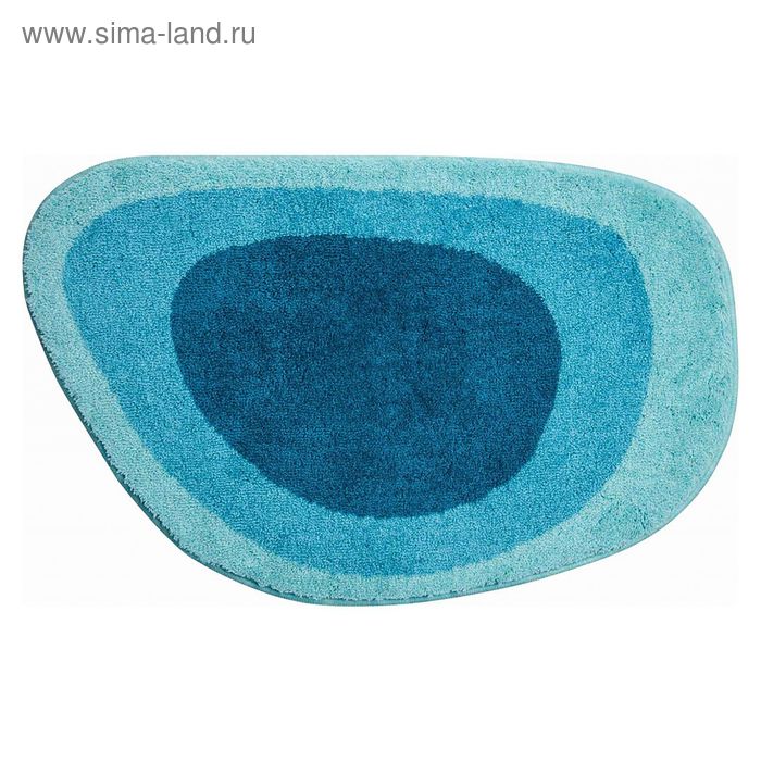 Коврик 60x90 см, цвет бирюзовый - Фото 1