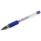 Ручка гелевая STAFF эконом, резиновый держатель, линия 0.5 мм, стержень синий - Фото 4