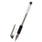 Ручка гелевая 0.5 мм STAFF, резиновый держатель, стержень чёрный - Фото 3