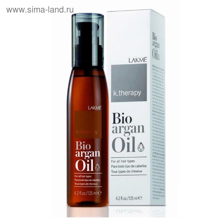 Аргановое масло для увлажнения и ухода за волосами Lakme K.Therapy Bio-argan Oil, 125 мл - Фото 1