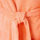 Халат махровый Экономь и Я женский, размер 46-48 цвет персиковый, 100% хлопок, 320 г/м2 - Фото 7
