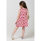 Платье нарядное для девочки, рост 110 см, цвет белый/красный - Фото 4
