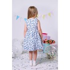 Платье нарядное для девочки, рост 116 см, цвет белый/синий - Фото 2