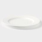 Тарелка обеденная Wilmax Stella Pro, d=27 см, фарфор, белая - Фото 1