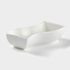 Блюдо фарфоровое Wilmax, 9.5×5.5 см, цвет белый - Фото 1