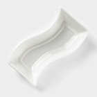 Блюдо фарфоровое Wilmax, 9.5×5.5 см, цвет белый - Фото 3