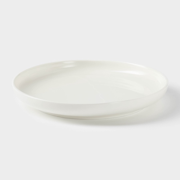 Тарелка фарфоровая Wilmax, d=19 см, цвет белый - фото 117477289