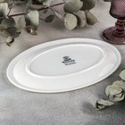 Блюдо фарфоровое овальное Wilmax Teona, 25.5×17 см, цвет белый - Фото 3