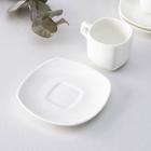 Сервиз чайный Wilmax Ilona, 8 предметов: 4 чашки 90 мл, 4 блюдца, белый - Фото 2