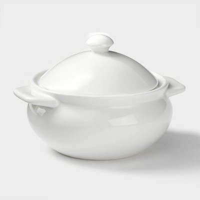 Горшок для запекания Wilmax, 350 мл, фарфор, белый