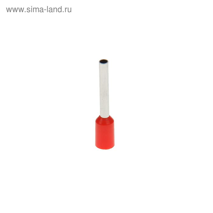 Наконечник втулочный Uniel, контакт 12 мм, сечение 1 мм2, цвет красный - Фото 1