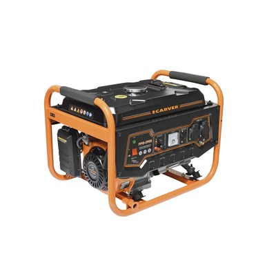 Генератор CARVER PPG- 3900, бенз., 2.8/3.0 кВт, 220 В, бак 15 л, обмотка медь