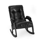 Кресло-качалка Модель 67 Венге/Вегас Блек Черный - Фото 2
